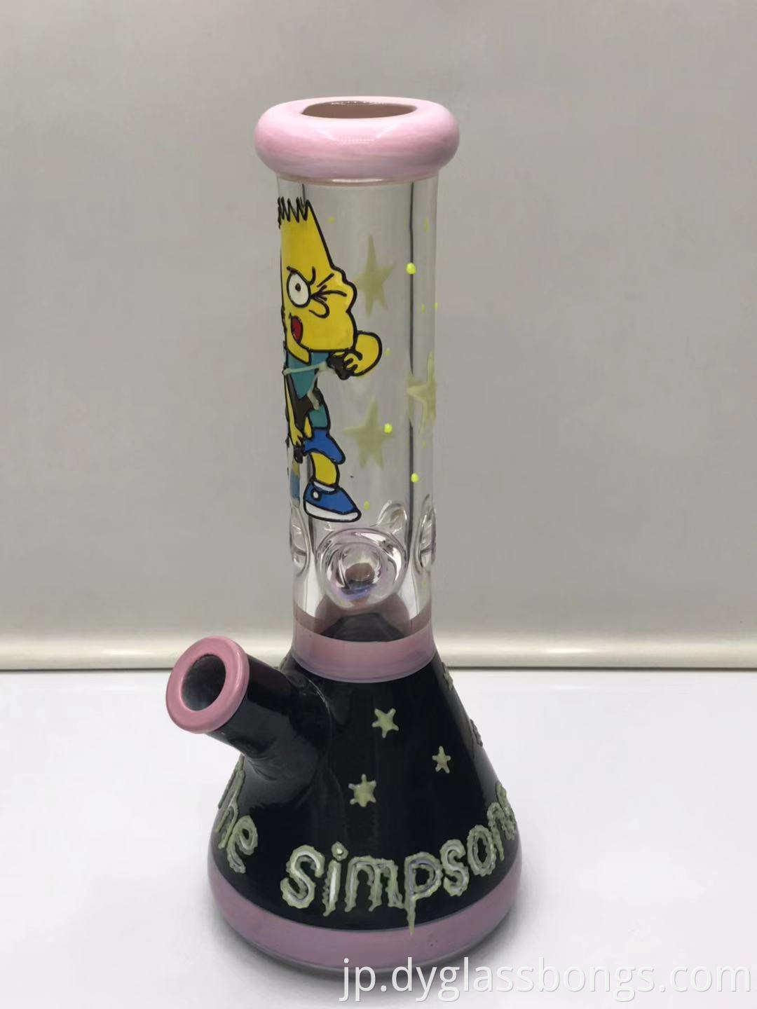 Pink wrapped beaker bottom bong